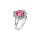Pink Tourmaline & Diamond Ring - Dracakis Jewellers